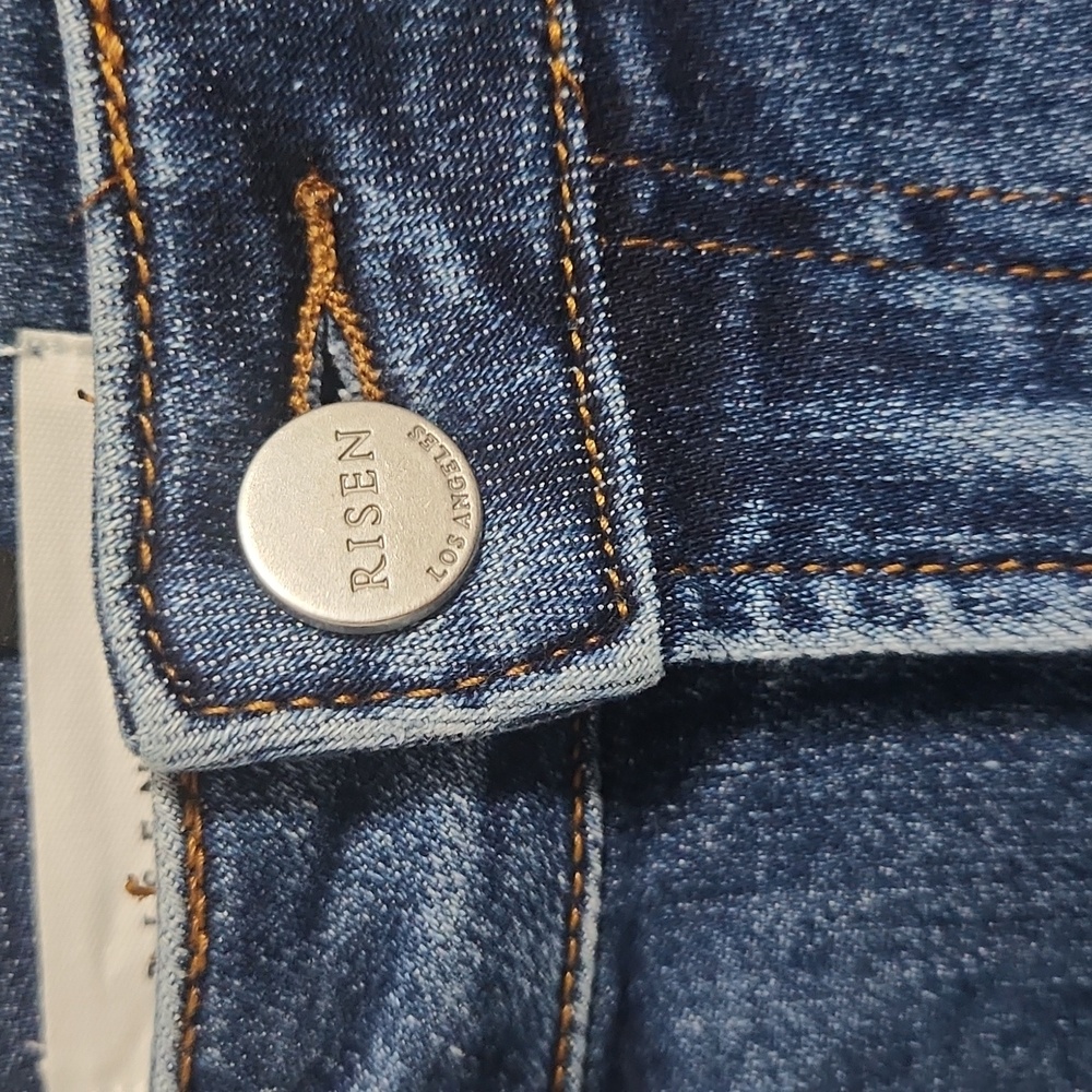Nwot. Risen Medium Distrssed Ankle Bootcut Cuffed… - image 4